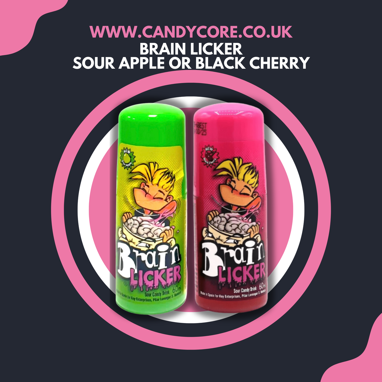Brain Licker - Sour Apple or Black Cherry 60ml