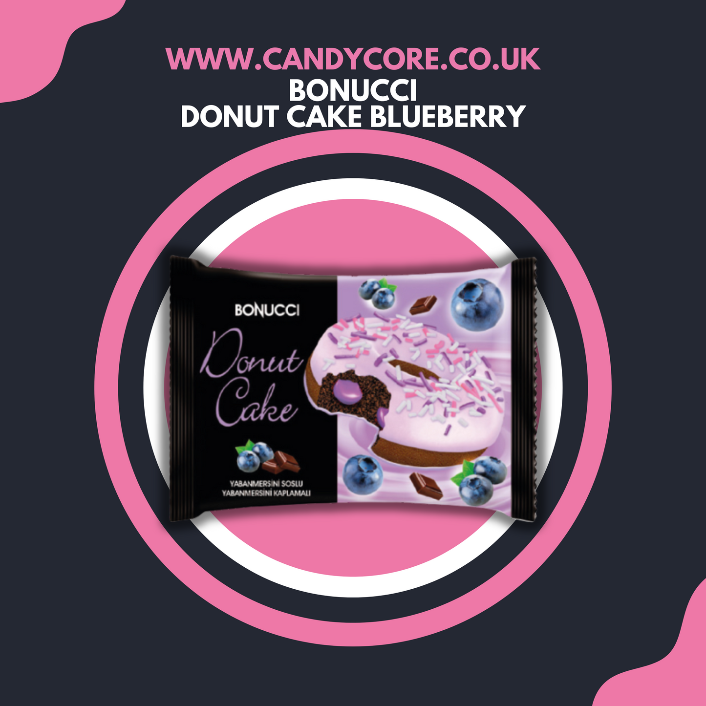 Bonucci - Donut Cake Blueberry 40g