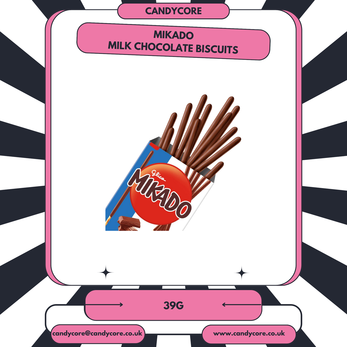 Mikado - Milk Chocolate Biscuits 39g