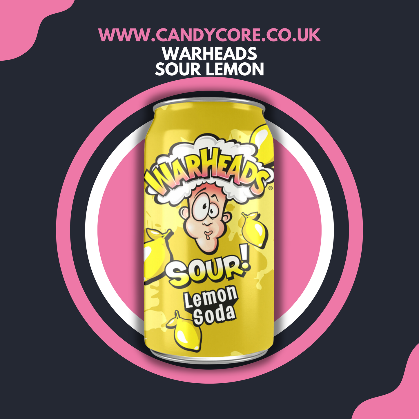 Warheads - Sour Lemon 355ml