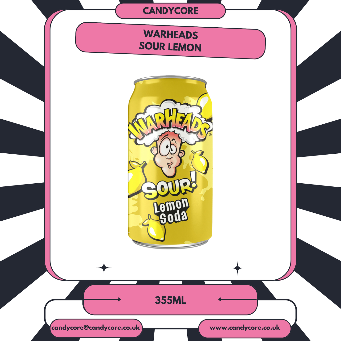 Warheads - Sour Lemon 355ml