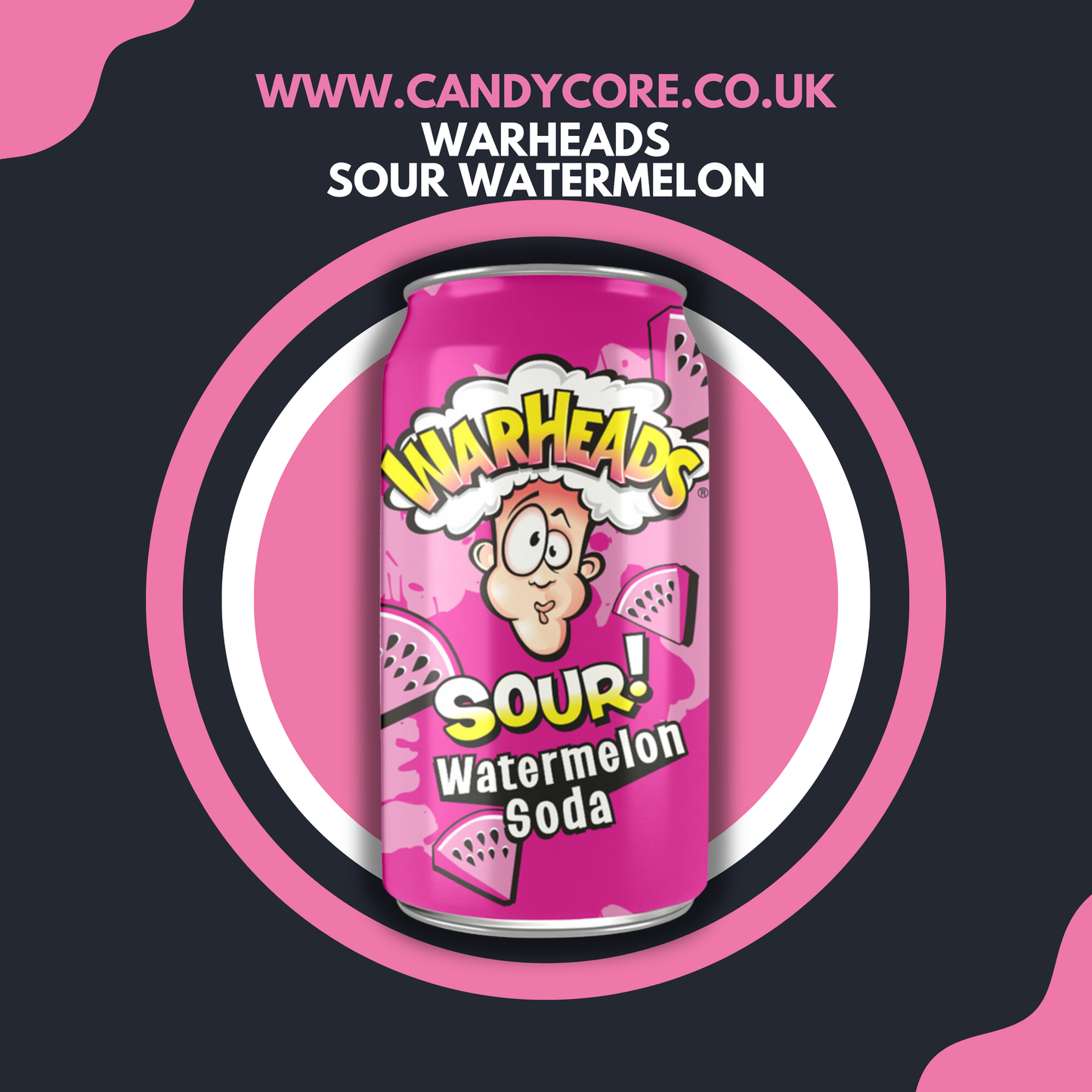 Warheads - Sour Watermelon 355ml